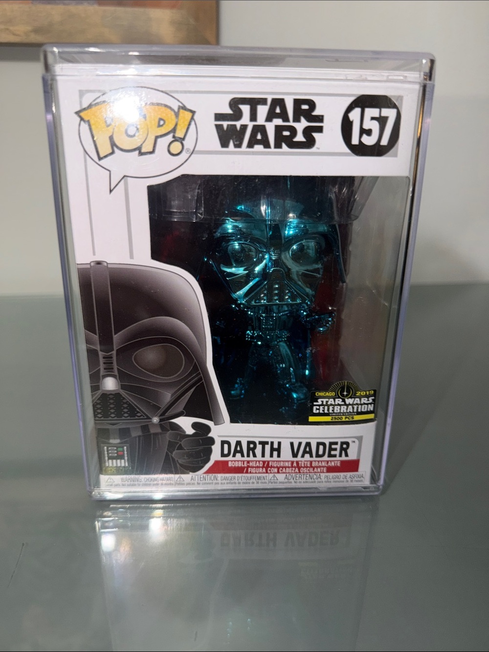 Funko Blue Chrome Darth Vader Star Wars Celebration 2019 LE 2500